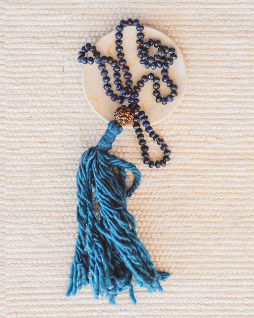 Bennd Lapis + Indigo Mala Necklace