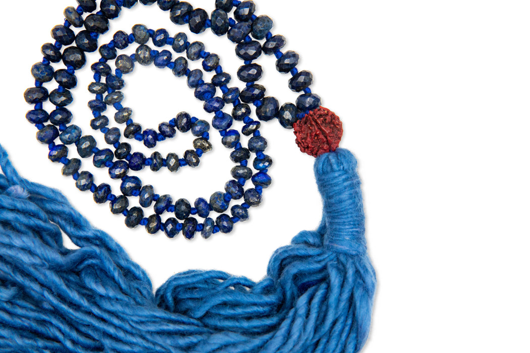 Bennd Lapis + Indigo Mala Necklace